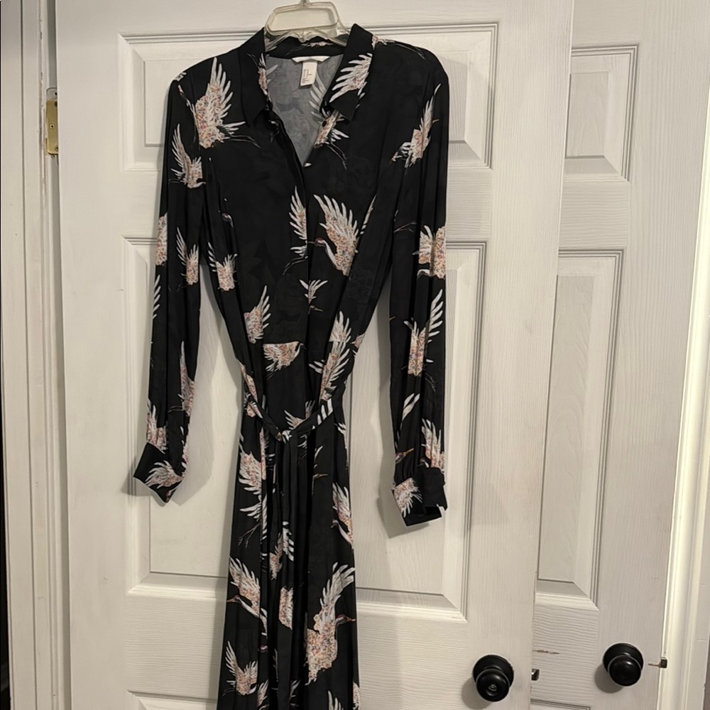 H&M Black Dress with Collar